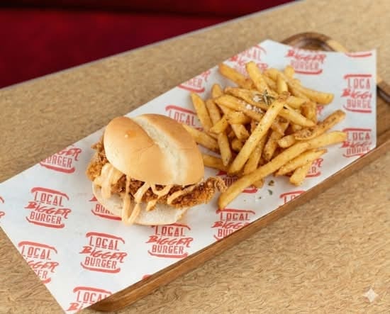 1 Chicken Tender + 1 Chicken Slider with Fries.